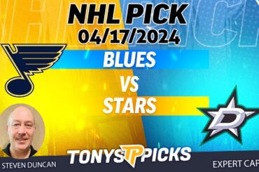 St Louis Blues vs Dallas Stars 4/17/2024 FREE NHL Picks and Predictions on NHL Betting by Steven