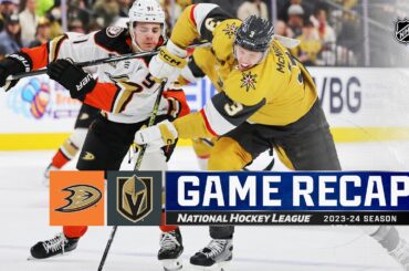 Ducks @ Golden Knights 4/18 | NHL Highlights 2024