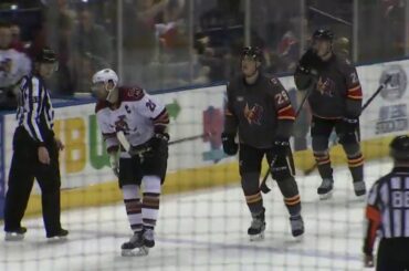 Adam Ruzicka 9th goal in season Stockton Heat (AHL) 19/20
