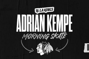 Forward Adrian Kempe | 04.18.24 LA Kings Morning Skate ahead of Chicago Blackhawks | Media