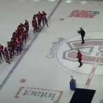 David Savard of the Montreal Canadiens is awarded the Jacques Beauchamp Molson Trophy 4/16/24