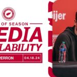 David Perron 2023-24 Detroit Red Wings End of Season Media