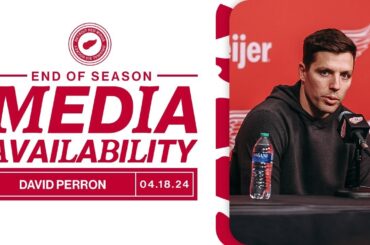 David Perron 2023-24 Detroit Red Wings End of Season Media