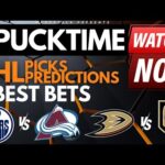 NHL Best Bets and Predictions Today | Canucks vs Jets | Oilers vs Avalanche | PuckTime Apr 18