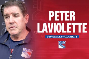 NYR Practice: Peter Laviolette Media Availability | April 19, 2024