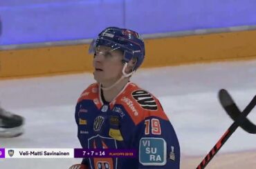 Veli-Matti Savinainen tasoittaa vitosfinaalin vain sekunti ennen 3. erän loppua!