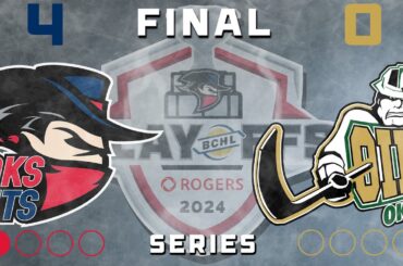 HIGHLIGHTS: Brooks Bandits Vs Okotoks Oilers BCHL semi-final Game 1