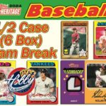 2024 Topps HERITAGE 1/2 Case (6 Box) Team Break #14 eBay 04/17/24