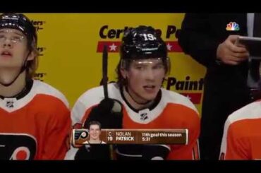 Nolan Patrick Goal - Philadelphia Flyers vs Boston Bruins 4/1/18