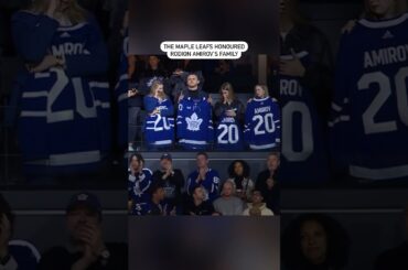 Leafs Honour The Late Rodion Amirov With His Family In Attendance 💙