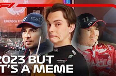 the 2023 F1 season but it's just the memes