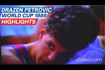 RARE FOOTAGE | Drazen Petrovic 1986 World Cup | HIGHLIGHTS