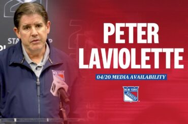 NYR Practice: Peter Laviolette Media Availability | April 20, 2024
