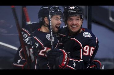 Jack Roslovic outstanding goal against canes to lead them to a win