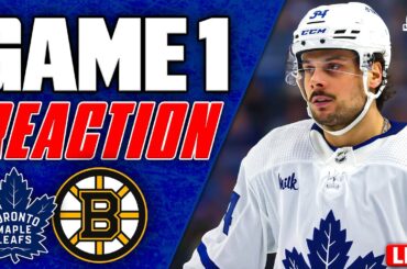Maple Leafs vs Boston Bruins LIVE POST GAME feat. Jay Rosehill | Round 1, Game 1 REACTION