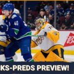 Playoff Game 1 Is On! Nashville Predators vs Vancuver Canucks