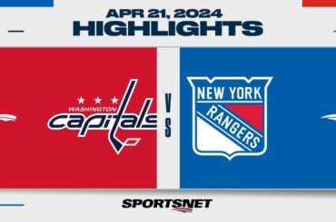NHL Game 1 Highlights | Capitals vs. Rangers - April 21, 2024