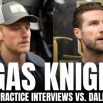 Jack Eichel & Alex Pietrangelo React to Vegas Golden Knights vs. Dallas Stars Series, Injury Return