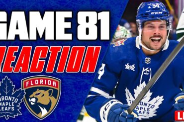 Maple Leafs vs Florida Panthers LIVE POST GAME feat. Nick Alberga | Game 81 REACTION