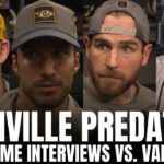 Roman Josi, Ryan O'Reilly, Jason Zucker & Andrew Brunette React to Vancouver's GM1 Win vs. Preds