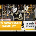Will the Bruins stick with Swayman after an impressive Game 1 performance?