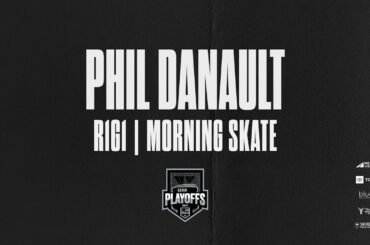 Forward Phillip Danault | 04.22 LA Kings Hold Morning Skate Ahead Of Game 1 in EDM | Media
