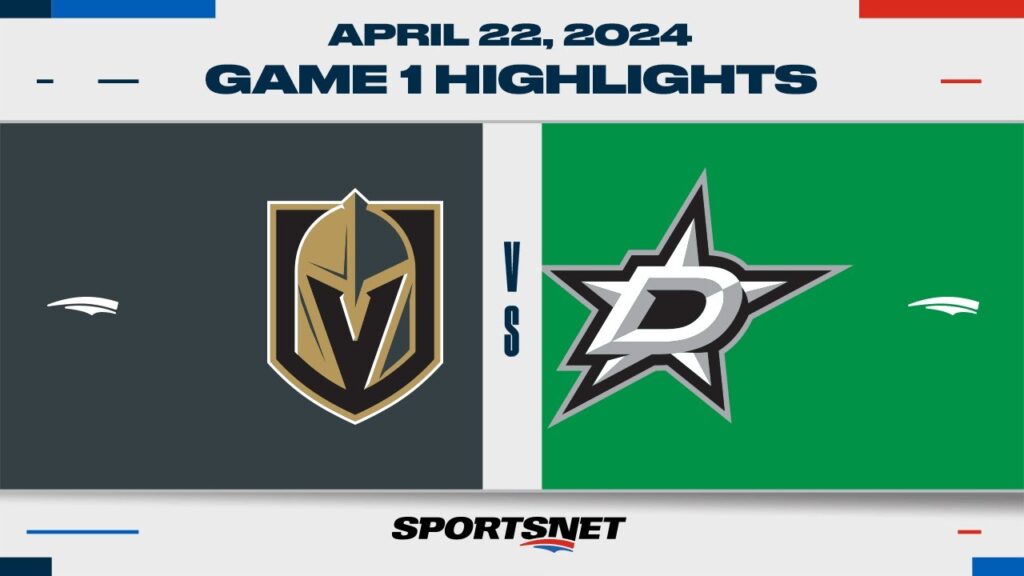 NHL Game 1 Highlights | Golden Knights vs. Stars – April 22, 2024
