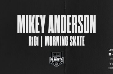 Defensemen Mikey Anderson | 04.22 LA Kings Hold Morning Skate Ahead Of Game 1 in EDM | Media