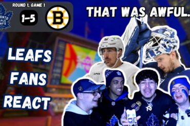 It's ONLY Game 1 | Leafs Fans React (TOR 1-5 BOS)