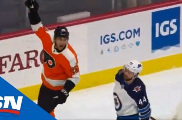 Flyers' James van Riemsdyk Finishes Nice Give And Go