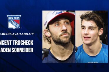 NYR vs WSH: Vincent Trocheck and Braden Schneider Pregame Media Availability | April 23, 2024