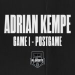 Forward Adrian Kempe | R1G1 Postgame Media Availability