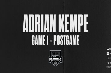 Forward Adrian Kempe | R1G1 Postgame Media Availability