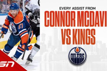 ALL 5 CONNOR MCDAVID ASSISTS FROM GAME ONE VS. L.A.