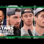 Pete DeBoer, Jamie Benn, Jake Oettinger, Mason Marchment | Stars vs. Golden Knights Game 1 post-game