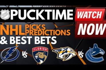 NHL Playoffs Predictions and Best Bets | Lightning vs Panthers | Avalanche vs Jets | PuckTime Apr 23
