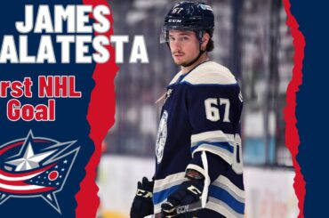 James Malatesta #67 (Columbus Blue Jackets) first NHL goal Apr 13, 2024