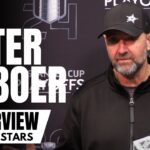 Peter DeBoer talks Dallas Stars Getting Late Playoff Games & VGK "Deeper Than Anyone" Last Year