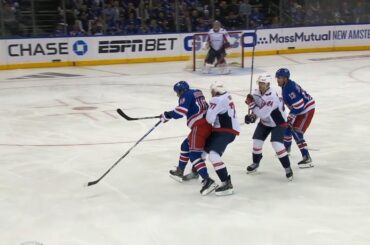 Artemi Panarin Hit Against TJ Oshie Causes Scrum