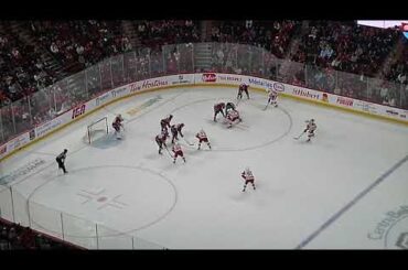 David Perron of Detroit Red Wings scores with 5 seconds left to tie the game vs. Montreal Canadiens