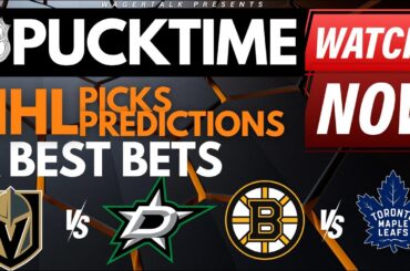 NHL Playoffs Predictions and Best Bets | Bruins vs Maple Leafs | Kings vs Oilers | PuckTime Apr 24