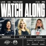 LA Kings at Edmonton Oilers - Round 1 Game 2 | LA Kings Live Watch-Along from Los Angeles!