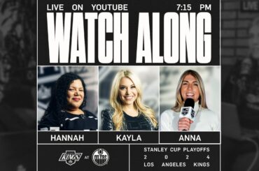 LA Kings at Edmonton Oilers - Round 1 Game 2 | LA Kings Live Watch-Along from Los Angeles!