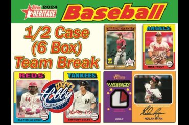 2024 Topps HERITAGE 1/2 Case (6 Box) Team Break #15 eBay 04/22/24