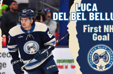 Luca Del Bel Belluz #65 (Columbus Blue Jackets) first NHL goal Apr 16, 2024