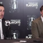 Brad Marchand & Charlie McAvoy Postgame Press Conference | Bruins vs Leafs Game 3