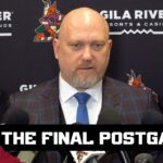 Arizona Coyotes Head Coach André Tourigny Speaks After FINAL Coyotes Game