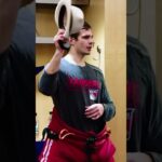 Matt Rempe gets the first Broadway Hat of the playoffs! #igorshesterkin #mattrempe #nyr #playoffs