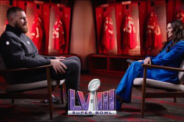 Travis Kelce SUPER BOWL INTERVIEW with Tracy Wolfson | CBS Sports