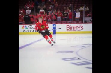 Ethan Del Mastro NHL Debut #chicagoblackhawks